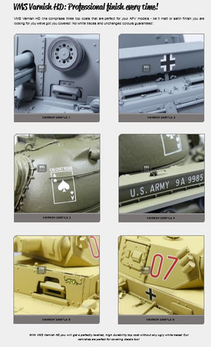 VMS Varnish HD Top Coats Matt (30ml)