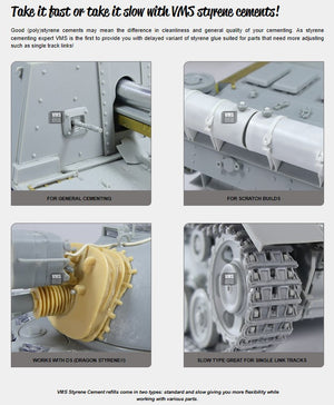 VMS Styrene Cement ECO polystyrene cement SLOW (30ml)