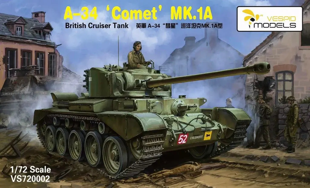 VESPID MODEL (1/72) British cruiser tank A-34 Comet Mk 1A