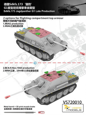 VESPID MODEL (1/72) Jagdpanther Sdkfz.173 G1 Late Production