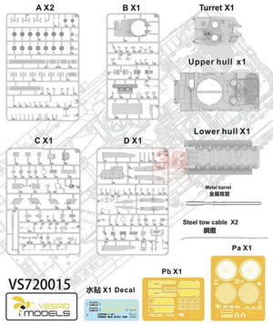 VESPID MODELL (1/72) Deutscher Kampfpanzer Leopard 2A7+