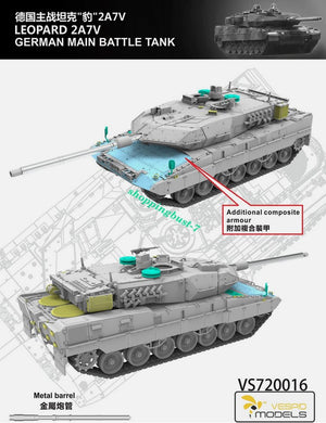 VESPID MODELL (1/72) Leopard 2A7V Deutscher Kampfpanzer