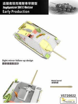 VESPID MODEL (1/72) Jagdpanzer 38(t) Hetzer Frühe Produktion