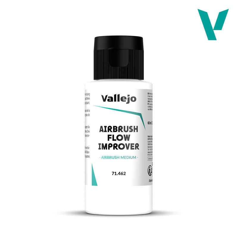 Bote de 60ml del airbrush flow improver de Vallejo con referencia 71462