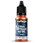 Bote de pintura de 18ml de Vallejo True Metallic Metal color base Cobre Antiguo referencia 77124