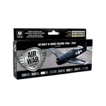 Set de 8 botes de colores Vallejo de la Gama Model Air para aviones de la Segunda Guerra Mundial norteamericanos embarcados referencia 71157
