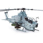 Vista frontal del helicoptero AH-1Z Shark Mouth de Academy a escala 1:35 12127