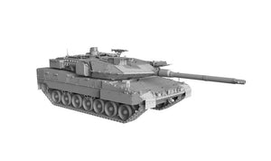 Vista lateral derecha MTB alemán Leopard 2A7 en escala 1:16 del fabricante Das Werk 16024