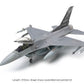 Vista frontal de la maqueta del cazabombardero F-16C Block 25/32 Fighting Falcon ANG n escala 1:48 de Tamiya con referencia 61101
