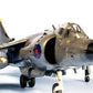 Vista frontal de la maqueta del Hawker Sea Harrier en escala 1:48 de Tamiya con referencia 61026