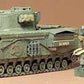 Vista completa de la maqueta del carro británico Churchill Cocodrile en escala 1:35 de Tamiya con referencia 35100