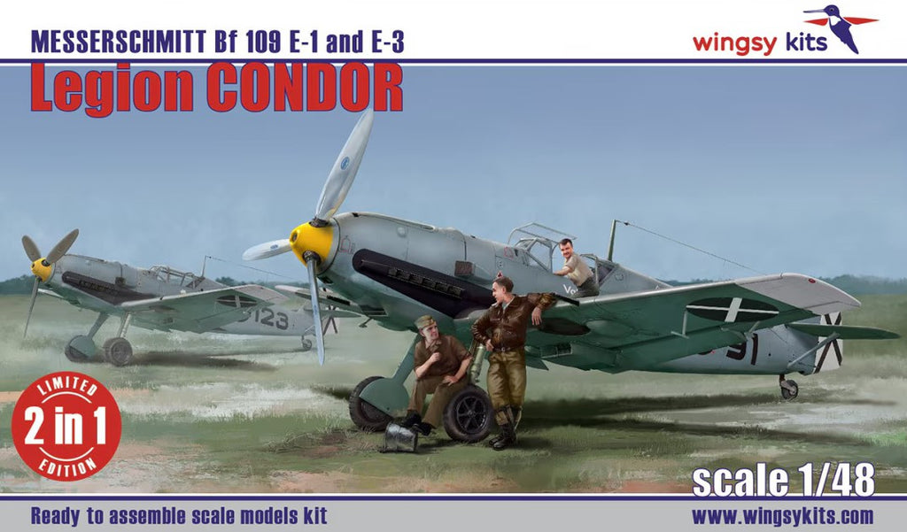 WINGSY KITS (1/48) Messerschmitt Bf 109 E-1 and E-3 Legion Condor