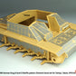 Vista lateral derecha de la calcas con zimmerit con patrón waffle en maqueta de Tamiya del cazacarros alemán Stug III G en escala 1:35 de Def Model referencia 35024