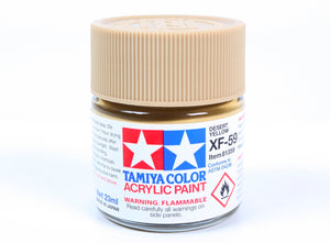 Bote de 23ml de pintura mate color XF-59 amarillo desierto de Tamiya referencia 81359