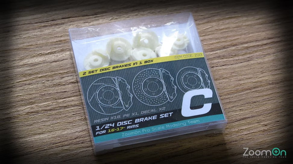 Paquete del set de discos de frenos en escala 1:24 de ZoomOn referencia Z013