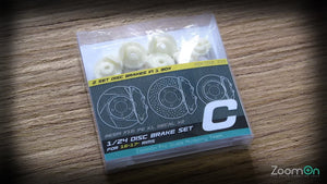 Paquete del set de discos de frenos en escala 1:24 de ZoomOn referencia Z013