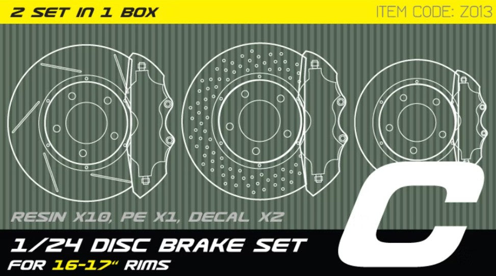 Portada del set de discos de frenos en escala 1:24 de ZoomOn referencia Z013