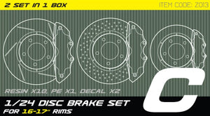Portada del set de discos de frenos en escala 1:24 de ZoomOn referencia Z013