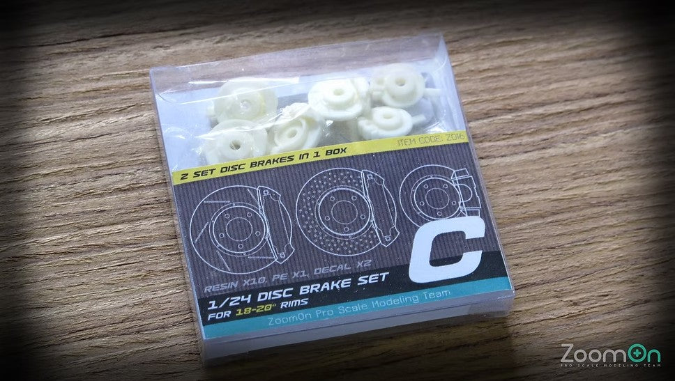 Paquete del set de discos de frenos en escala 1:24 de ZoomOn referencia Z016