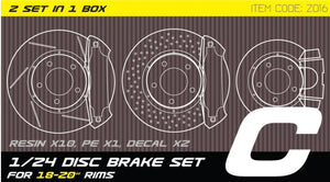 Portada del set de discos de frenos en escala 1:24 de ZoomOn referencia Z016