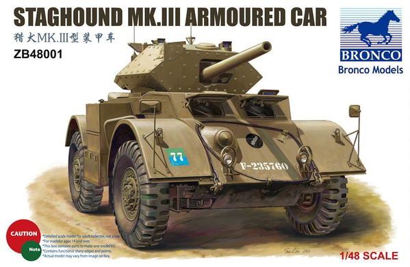 BRONCO (1/48) Staghound Mk.III Armoured Car