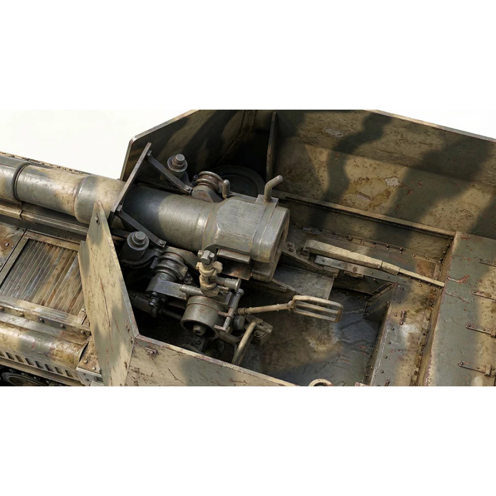 Detalle del obús autopropulsado alemán  en escala 1:35 de Zimi Model referencia 35076