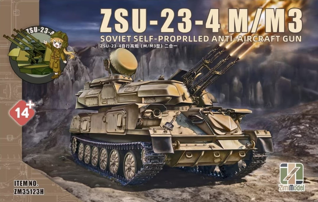 ZIMI MODEL (1/35) ZSU-23-4 M/M3 Soviet Self-Propelled Anti-Aircraft Gun