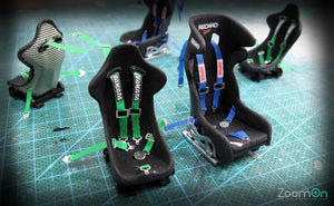 ZOOM ON (1/24) Renngurtset - SCHWARZ