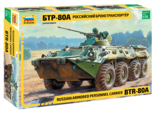 ZVEZDA (1/35) Russian personal armored carrier BTR-80A