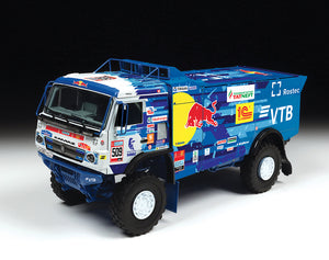 Foto de la maqueta del camión de competición de rally Kamaz 43509 en escala 1:35 de Zvezda referencia 3657