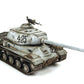 Foto frontal de la maqueta del tanque soviético IS-2 UZTM de 1944 en escala 1:35 de Zvezda referencia 3708