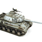 Foto lateral de la maqueta del tanque soviético IS-2 UZTM de 1944 en escala 1:35 de Zvezda referencia 3708