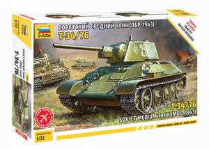 ZVEZDA (1/72) Sovient medium tank T-34/76 (mod. 1943)