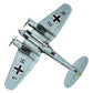 Foto inferior con decoración 1 de la maqueta del bombardero alemán He111 H-6 en escala 1:72 de Airfix referencia A07007C