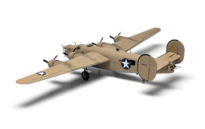 Foto lateral izquierda con decoración 1 de la maqueta del bombardero B-24D Liberator en escala 1:72 de Airfix referencia A09011