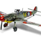 Foto frontal con decoración 1 de la maqueta del caza alemán Me109 G5/6 en escala 1:24 de Airfix referencia A17003