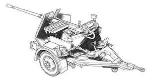 ACE (1/72) 3,7cm Flak 36 w/Sd.Ah.52 Carriage Trailer