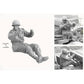 Figuras del combo de dos maquetas del Halftarck norteamericano M3 en escala 1:35 de Andy´s Hobby Headuarters referencia 35001