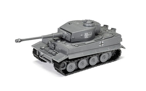 Foto delantera de la maqueta de la gama Quickbuild del tanque alemán Tiger I en escala 1:35 de Airfix referencia J6041