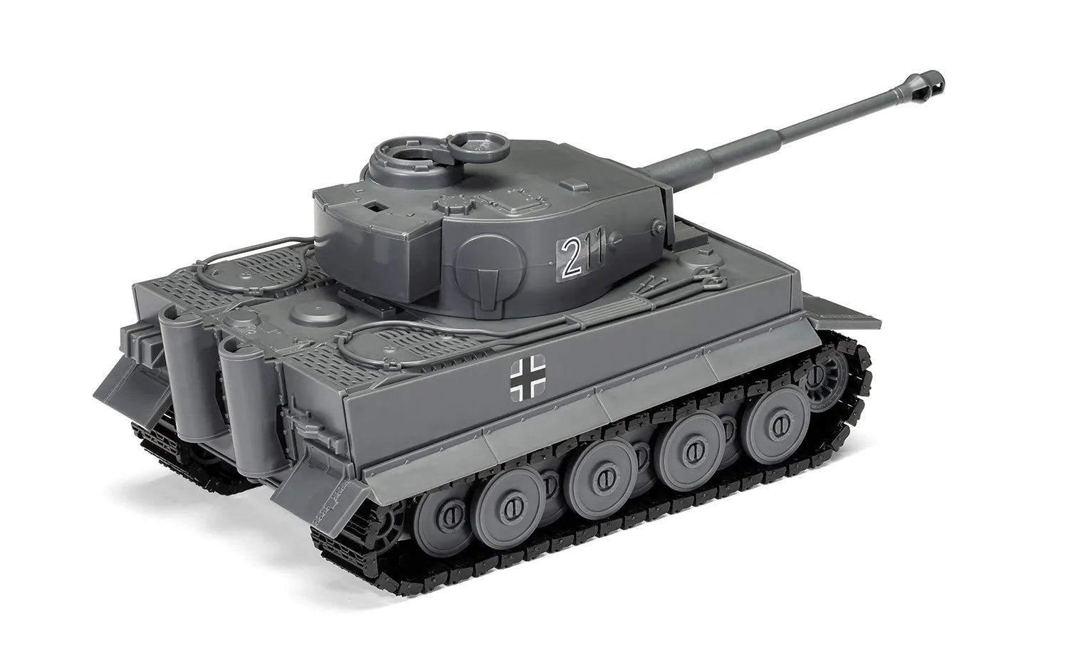 Foto trasera de la maqueta de la gama Quickbuild del tanque alemán Tiger I en escala 1:35 de Airfix referencia J6041