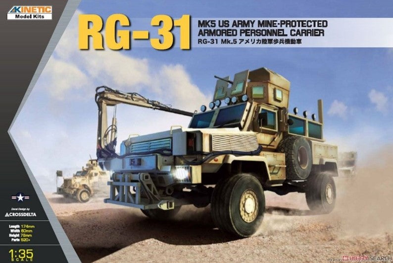 KINETIC (1/35) RG-31 MK5 U.S. Army Mine-Protected Armored Personnel Carrier