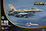 Portada de la caja de la maqueta del caza F-16D Block 40 de la IAF en escala  1:48 de Kinetic referencia 48173