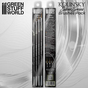 GREEN STUFF Silver Series – Kolinsky-Pinsel-Set