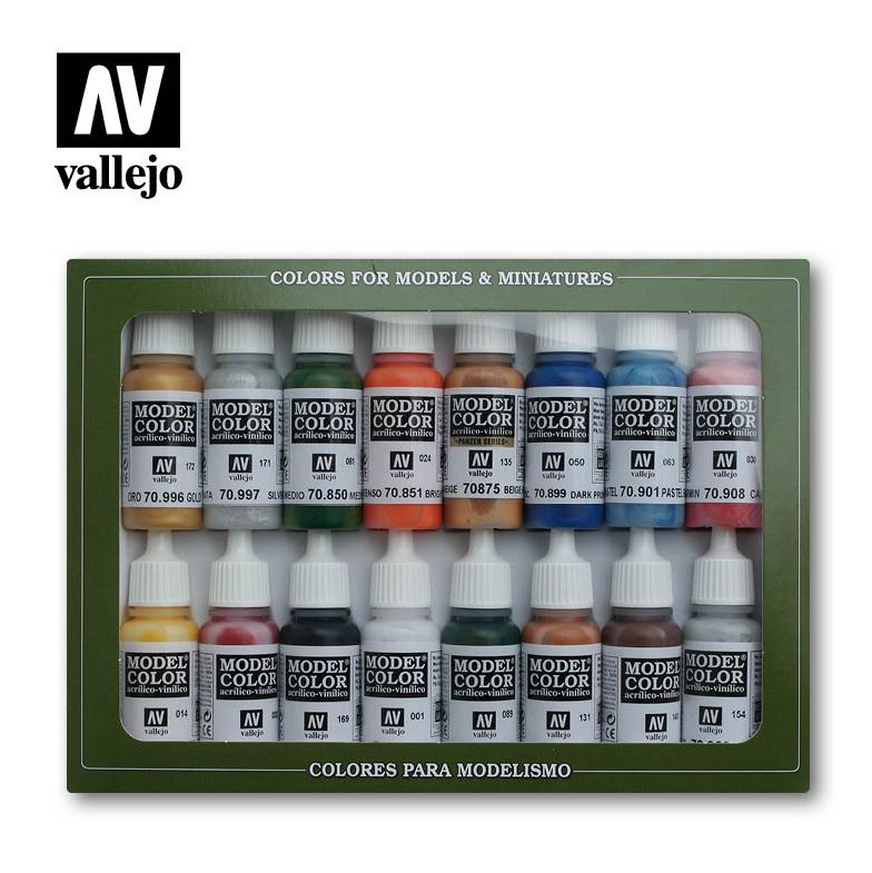 VALLEJO Model Color Set: Folkstone Basics (16 colores)