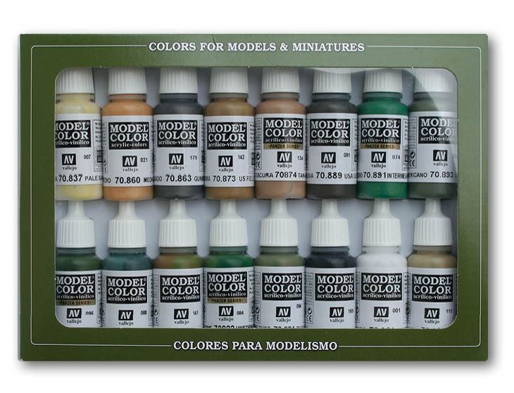 VALLEJO Model Color Set: WWII Aliados (16 colores)