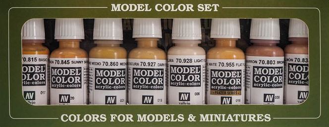 VALLEJO Model Color Set: Colores Piel y Cara (8 colores)