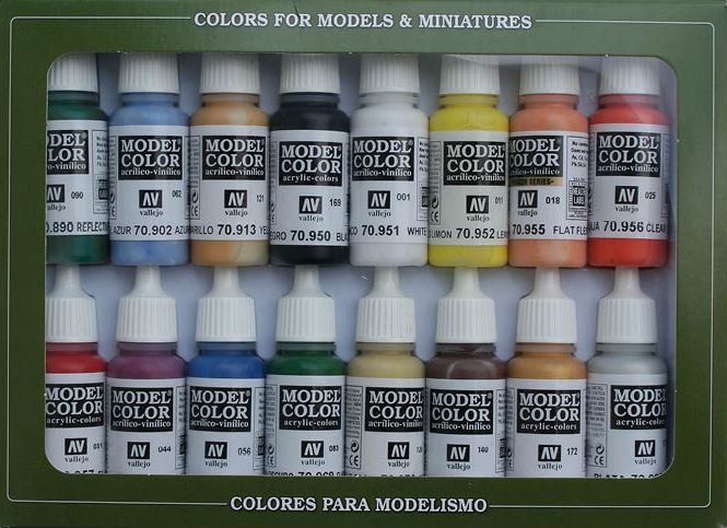VALLEJO Model Color Set: Colores Básicos USA (16 colores)