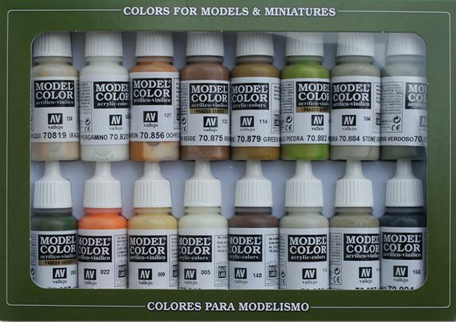 VALLEJO Model Color Set: Colores Tierra (16 colores)
