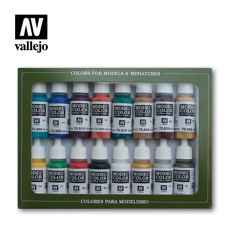 VALLEJO Model Color Set: Colores Edad Media (16 colores)