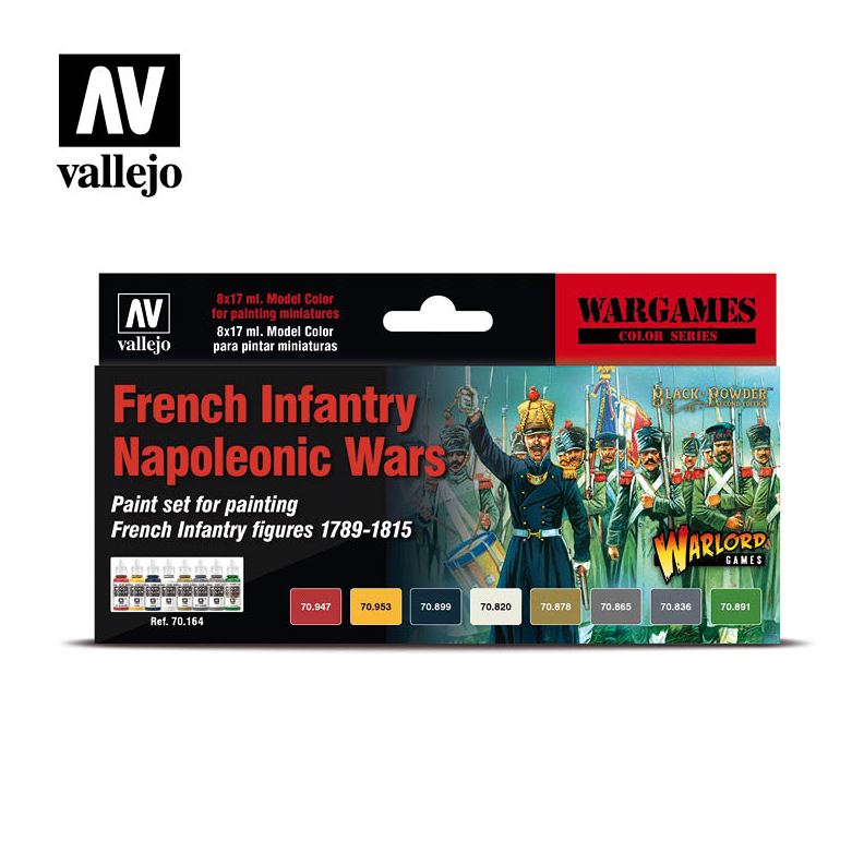 VALLEJO Model Color Set: French Infantry Napoleonic Wars (8 colores)